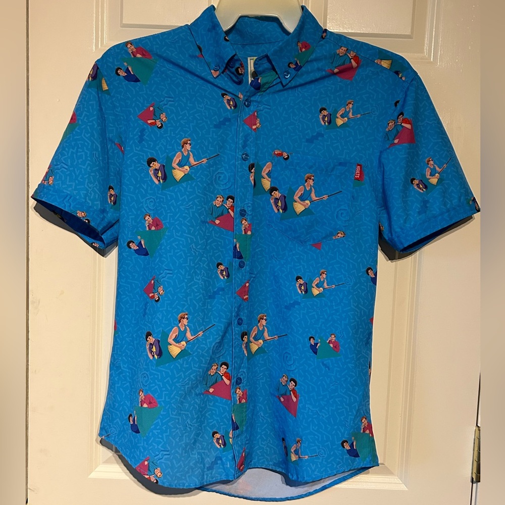 RSVLTS Blue Graphic Shirt with Fun Print